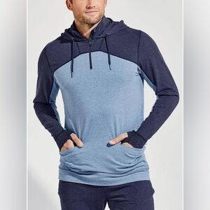 Coolibar Lumaleo Quarter-Zip Hoodie – Men’s Large – New With Tags